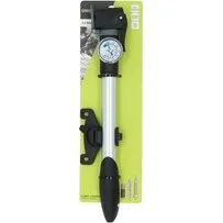 Dresco mini fietspomp met manometer 29,6cm