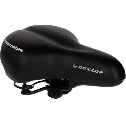 Dunlop Fietszadel met Gel - Zwart
