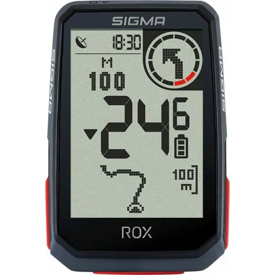 Sigma ROX 4.0 GPS Fietscomputer Wit HR + Sensoren Top Mount