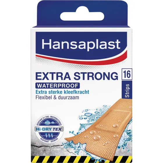 Hansaplast Extra Strong Waterproof Pleisters 16 strips