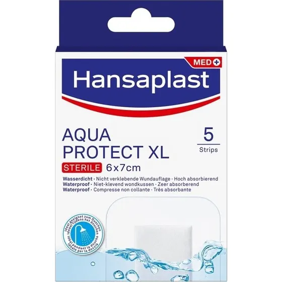 Hansaplast Aqua Protext XL Steriele Pleisters 6x7cm
