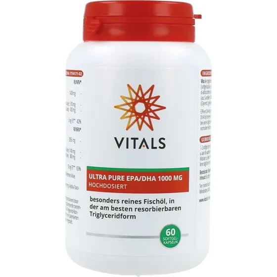 Vitals Ultra Pure EPA/DHA 1000mg 60 Softgels