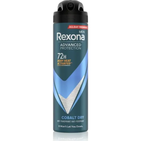 Rexona Geavanceerde Bescherming Antitranspirant Spray 72 uur Mannen Kobalt Droog 150ml
