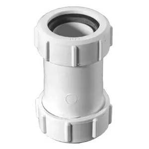 McAlpine overgangstuk PP 1 1/2"x40mm wit