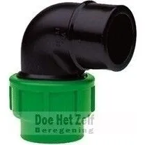 L-Stuk PE/PVC 25x32 mm met rubberring