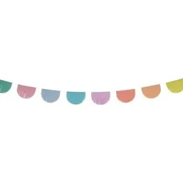 Pastel Franjesguirlande 6m