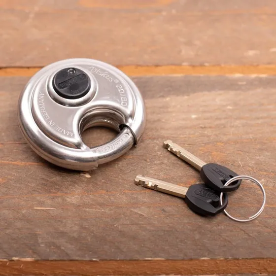 Abus Discus Hangslot 20/80 met 2 sleutels, RVS