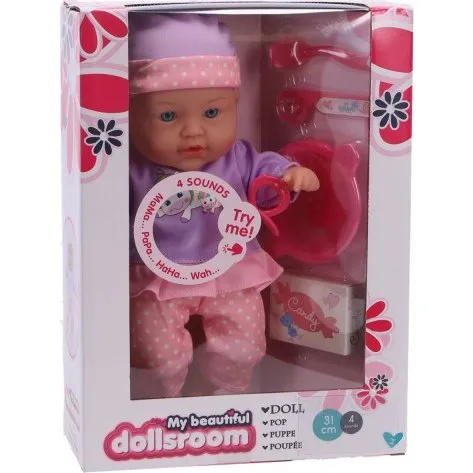 My Beautiful Dollsroom Pop 31 cm met 4 Geluiden + 5 Accessoires