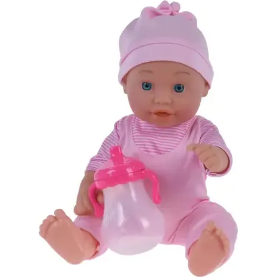 Babypop met drinkfles - Schattige pop voor kleine poppenouders