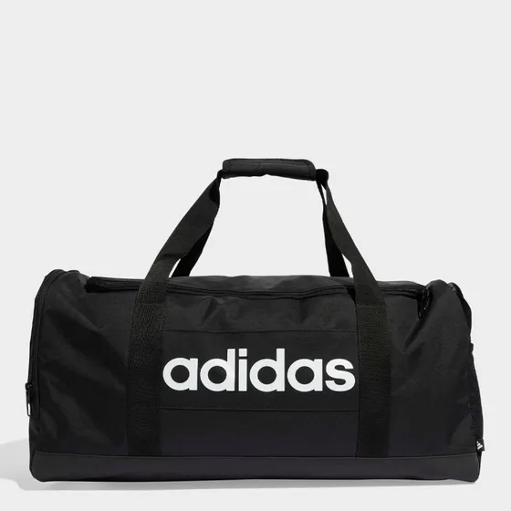 adidas Linear Duffel Medium Zwart/Wit - 40L Sporttas