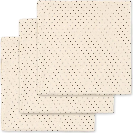 Konges Slojd Hydrophile Tücher 3er-Set, 65x65 cm, 100% Bio-Baumwolle