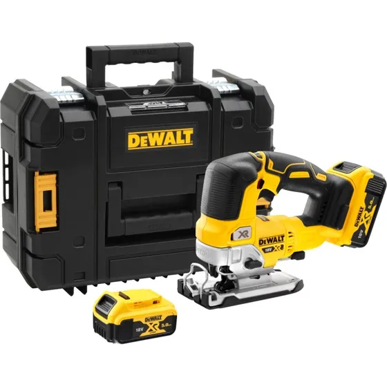DeWALT DCS334P2 18V XR Borstelloze Accu Decoupeerzaag met 2x 5Ah Accu's en Koffer