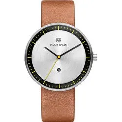 Jacob Jensen JJ271 Strata Herenhorloge Zilverkleurig RVS