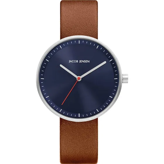 Jacob Jensen Strata 286 Dameshorloge RVS Blauw Zilver