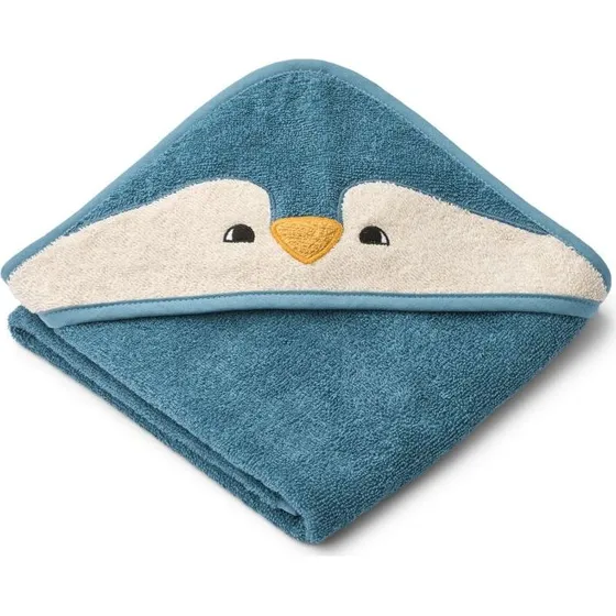 Liewood Albert Penguin Hooded Towel - 70 x 70 cm