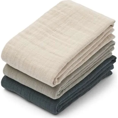 Liewood Lewis Hydrofiele Doeken 3-pack Sandy Mix