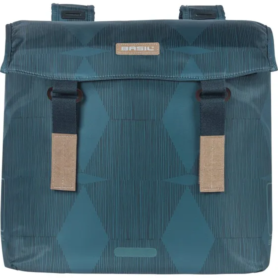 Basil Elegance Dubbele Fietstas Estate Blue 40-49L
