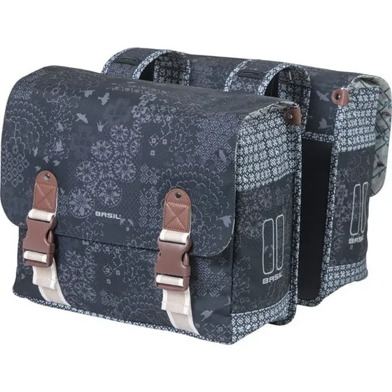 Basil Boheme Dubbele Fietstas 35L Charcoal
