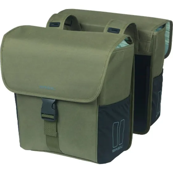 Basil Go Dubbele Fietstas Grey Melee 32L