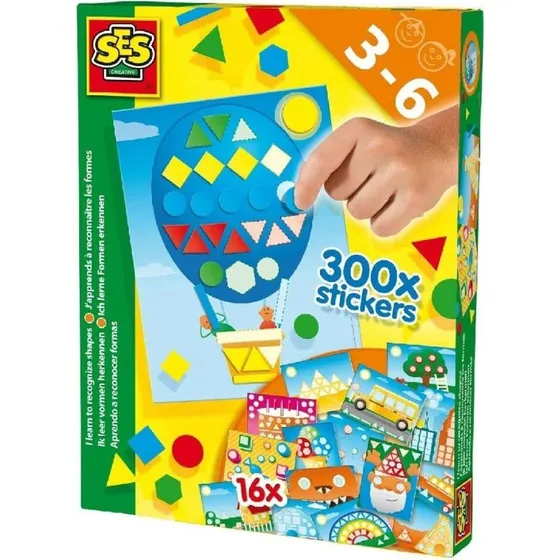 SES Creative Ik leer vormen herkennen – 16 stickerbladen, 3-6 jaar