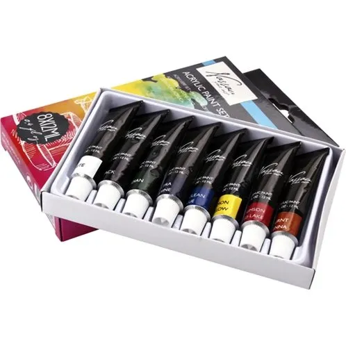 Nassau Art Acrylverf Set 8 Kleuren 12ml