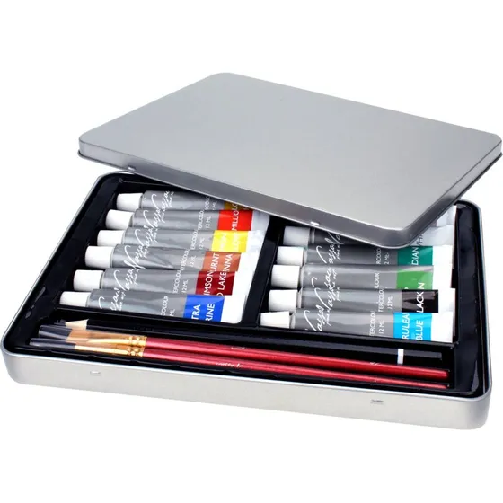 Aquarelverfset met accessoires, 16-delig, 12 kleuren