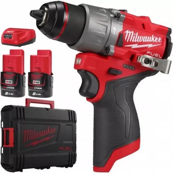 Milwaukee M12 FPD2-202X Subkompakte Klopboormachine + 2x 2Ah Accu
