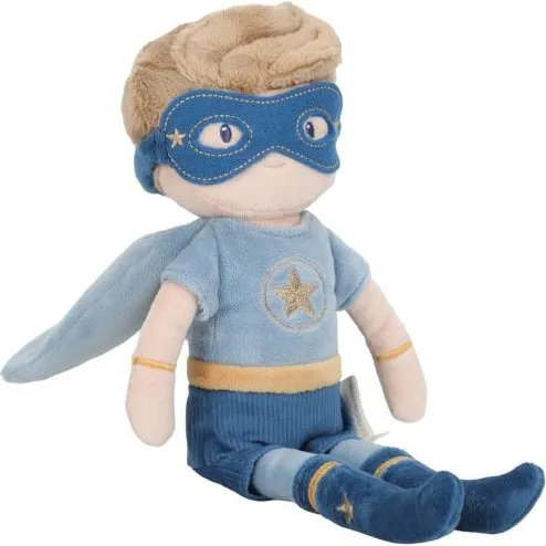 Little Dutch Superheld Jim Knuffelpop 35 cm Blauw
