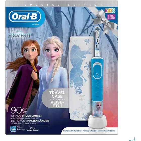 Oral-B Frozen Wit Elektrische Tandenborstel met Travelcase