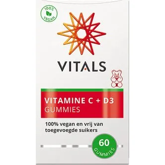 Vitals Vitamine C + D3 Gummies Beertje 100% Vegan