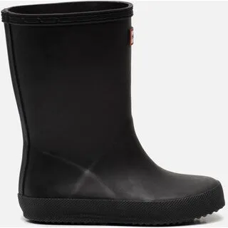 Hunter Kids First Zwarte Regenlaarzen (Gerecycled Rubber)