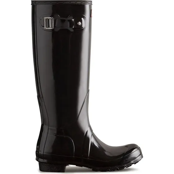 Hunter Women's Original Tall Gloss Wellington Boot Zwart