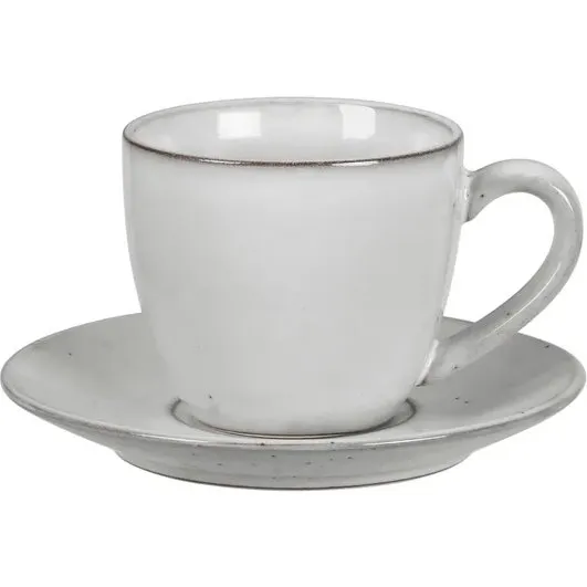 Broste Nordic Sand Tasse met Untertasse 15 cl