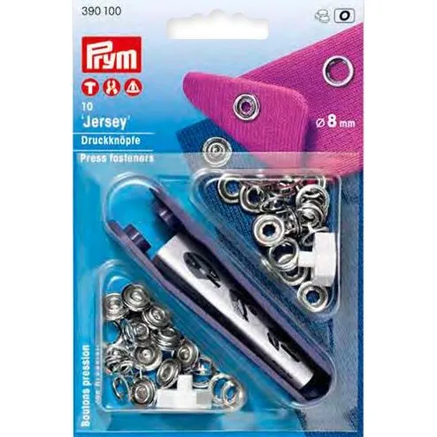 Prym Jersey Naaivrij Drukknopen Tandring 18mm Oud Messing (6 stuks)