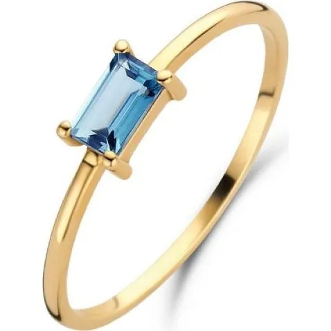 Jackie Medina Amethyst Ring 14K goud, maat 52