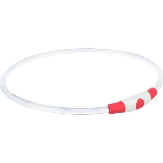 Trixie Lichtgevende Halsband USB Oplaadbaar Rood L-XL