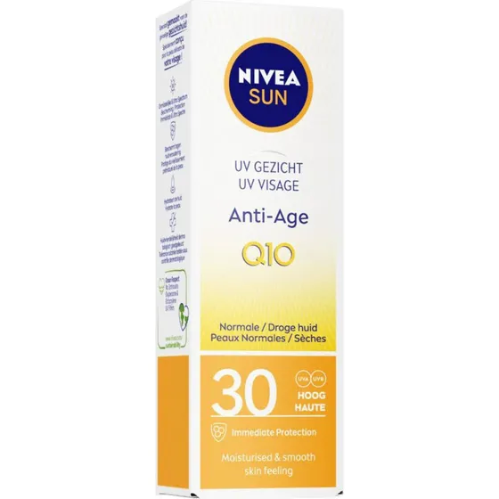 NIVEA SUN Gezicht Anti-Age Q10 Zonnecreme SPF 30, 50 ml