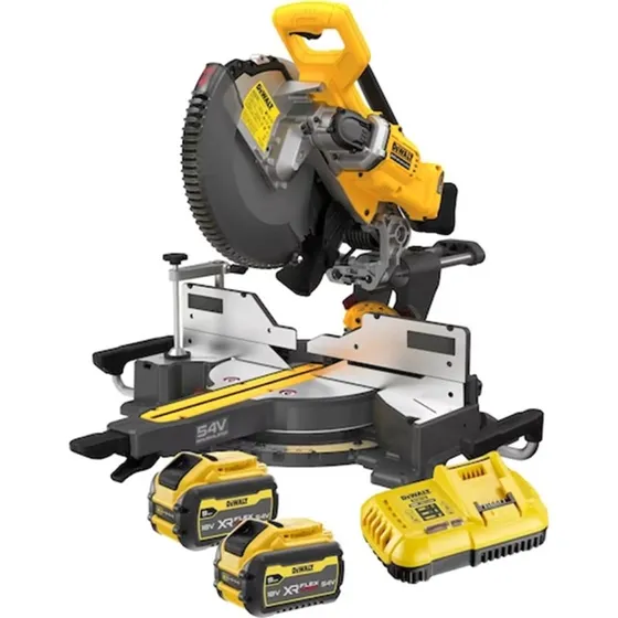 DeWALT DCS781X2-QW 54V Brushless Accu Afkort-/Verstekzaag 9.0Ah 305mm