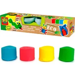 SES ECO Modelleerklei 4 x 90 gram Basiskleuren