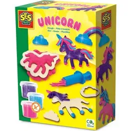 SES Creative Unicorns Neon Glitter Boetseerklei Set