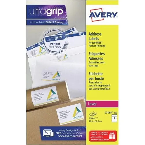Avery L7165-250 Wit 99,1x67,7 mm Etiketten 2000 Stuks