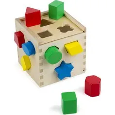 Houten Vormenstoof - klassieke educatieve puzzel voor kinderen van 2 tot 4 jaar