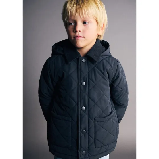 Mango Kids Donkerblauwe Jongens Tussenjas