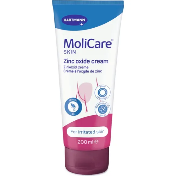 MoliCare Skin Protect Zinkcrème 200ml – Beschermende en herstellende huidzalf