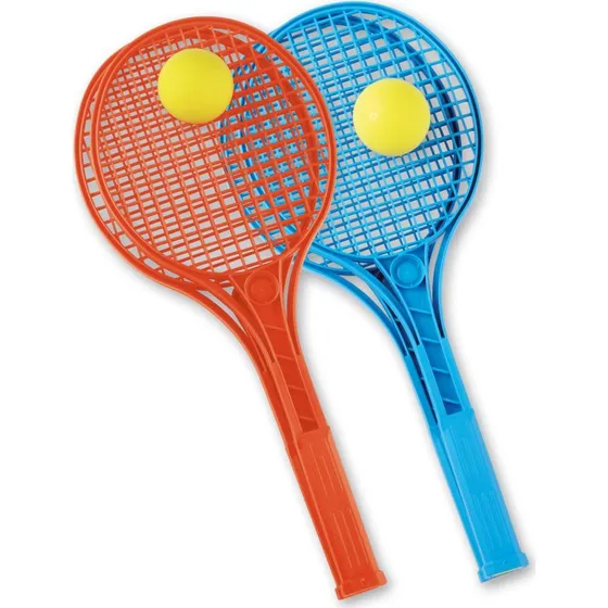 Androni Junior Tennisracket Set met Bal - Blauw/Oranje