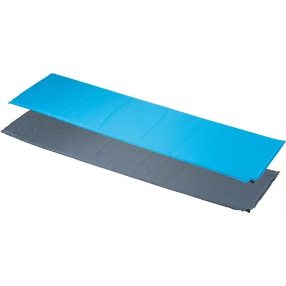 Zelfopblazende Campingmat 180x50cm met Draagtas - Blauw/Grijs