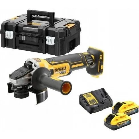 DeWalt DCG405H2T-QW 18V Brushless Haakse Slijper 125mm