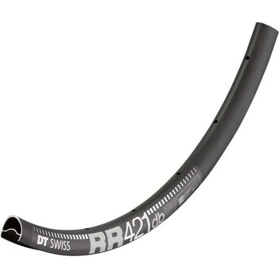 DT Swiss RR421 db Asymmetrisch Disc Road Velg 28" Zwart