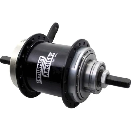 Sturmey Archer Duomatic S2C 2-Speed Alu 36-Gaats Zwart