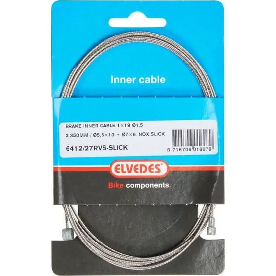 Elvedes Rem Binnenkabel RVS Slick 1,5 mm 2 Nippels 2350 mm